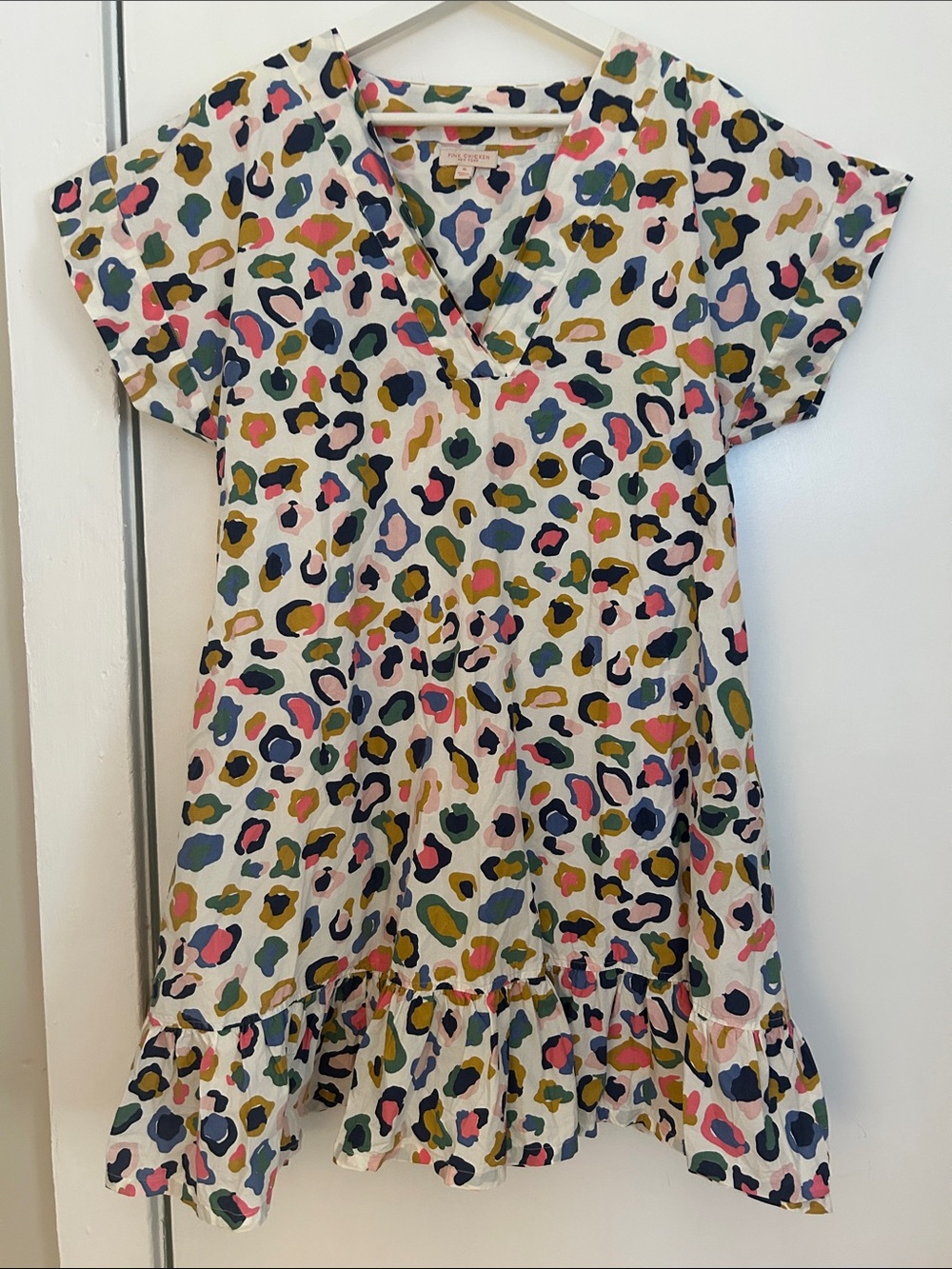 Pink Chicken Women’s Dress in Multi Leopard size M